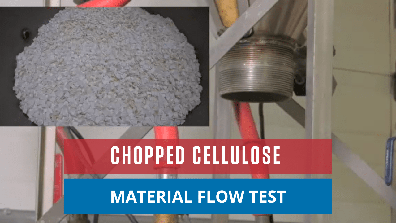 Chopped Cellulose Material Flow Test Control Concepts, Inc.